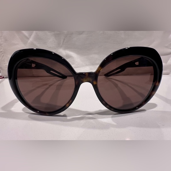 BALENCIAGA BB0024SA 001 HAVANA SUNGLASSES - Picture 5 of 14